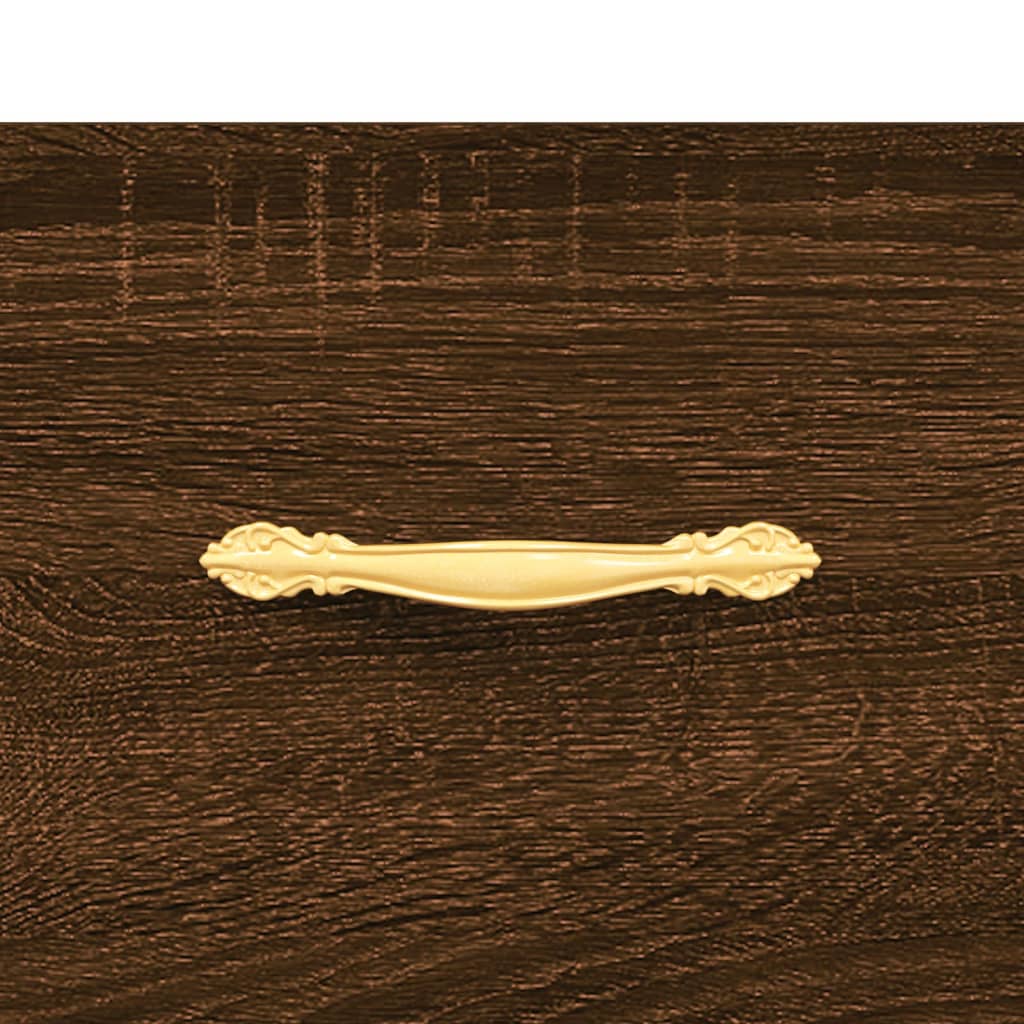 Shoe Bench Brown Oak 102x35x55 cm Engineered Wood