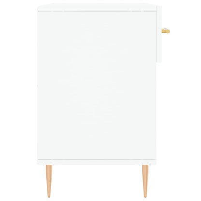 Shoe Bench White 102x35x55 cm Engineered Wood
