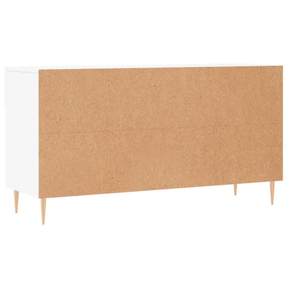 Shoe Bench White 102x35x55 cm Engineered Wood