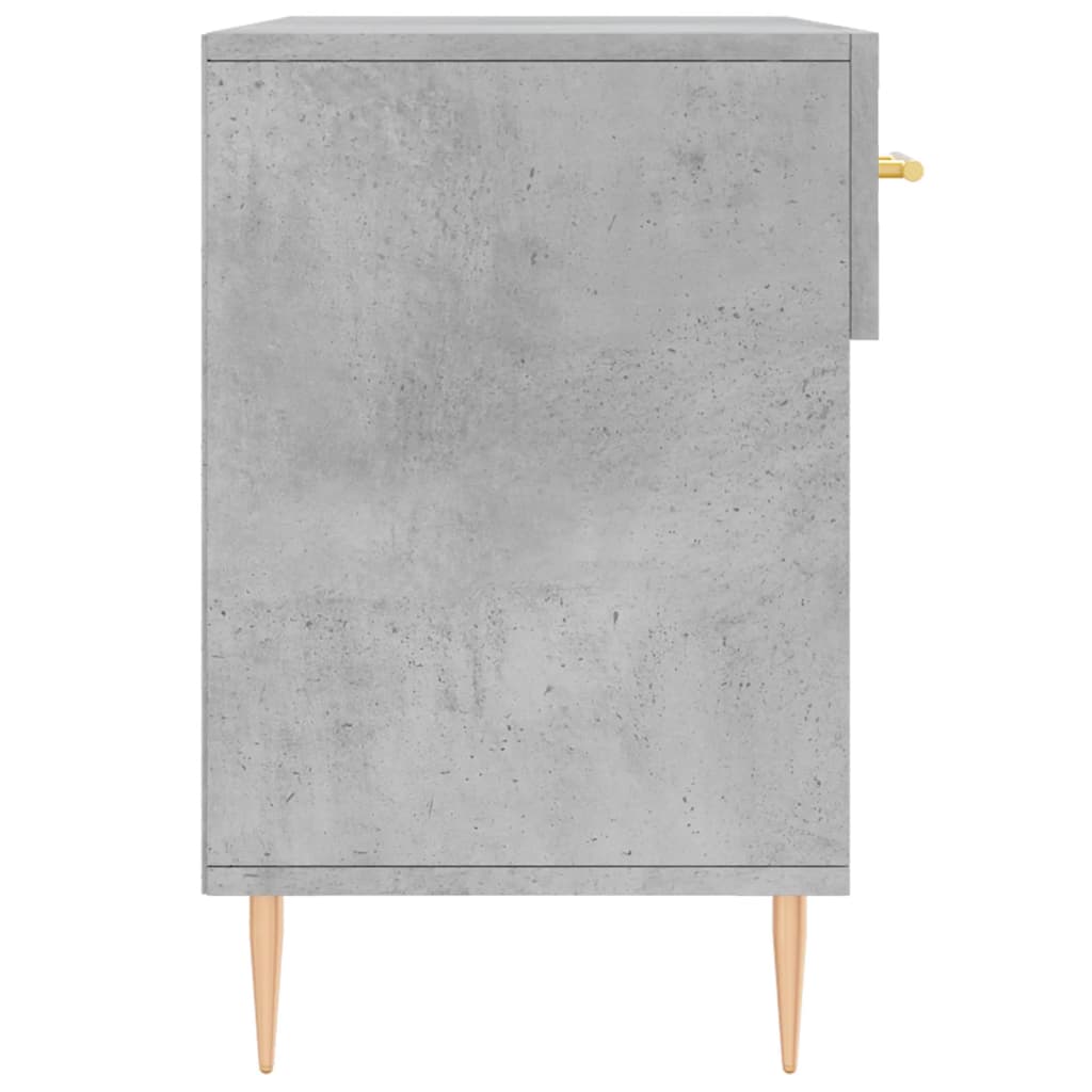 Shoe Bench Concrete Grey 102x35x55 cm Engineered Wood
