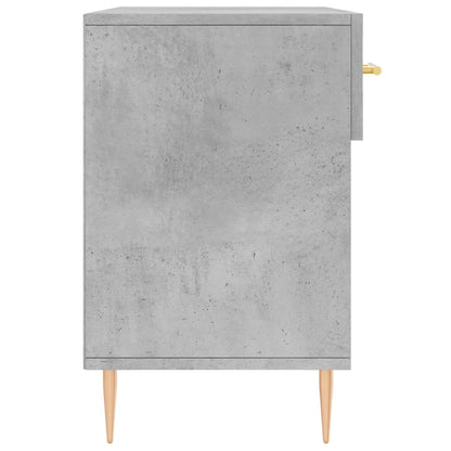 Shoe Bench Concrete Grey 102x35x55 cm Engineered Wood