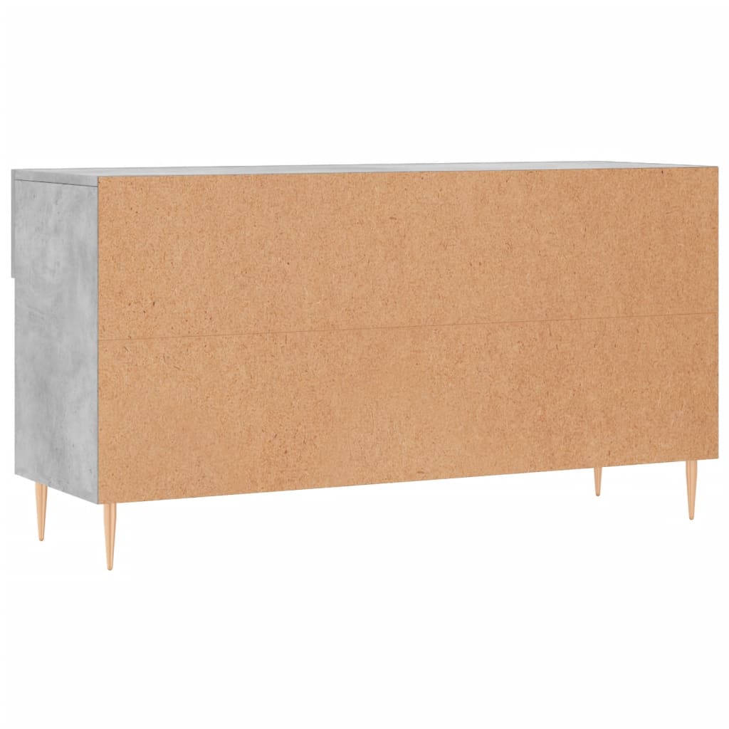 Shoe Bench Concrete Grey 102x35x55 cm Engineered Wood