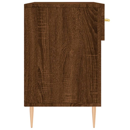 Shoe Bench Brown Oak 102x35x55 cm Engineered Wood