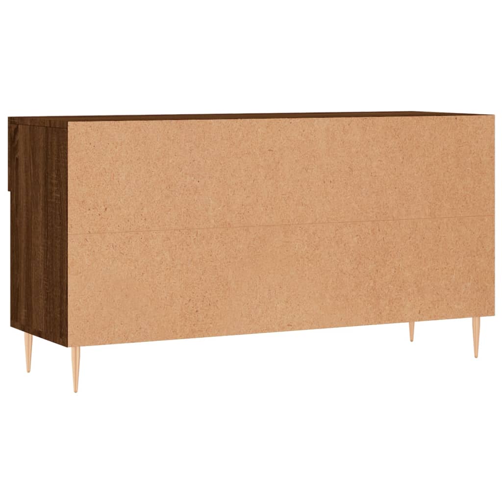 Shoe Bench Brown Oak 102x35x55 cm Engineered Wood