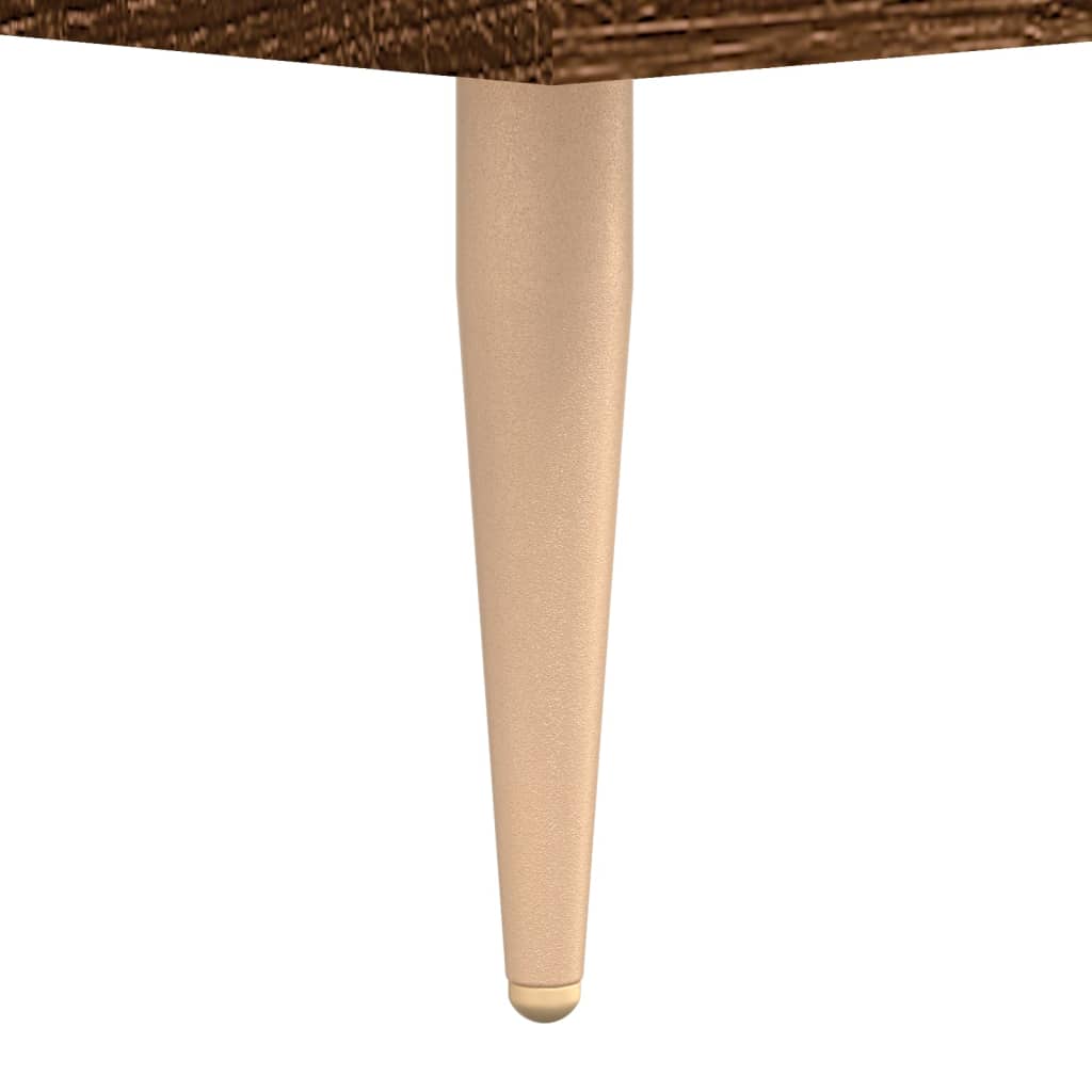 Shoe Bench Brown Oak 102x35x55 cm Engineered Wood