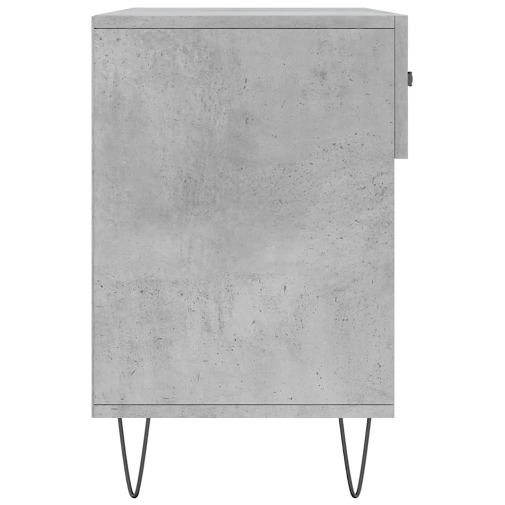 Shoe Bench Concrete Grey 102x35x55 cm Engineered Wood