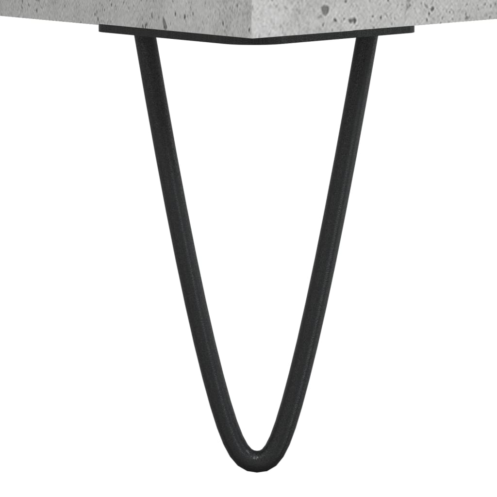 Shoe Bench Concrete Grey 102x35x55 cm Engineered Wood