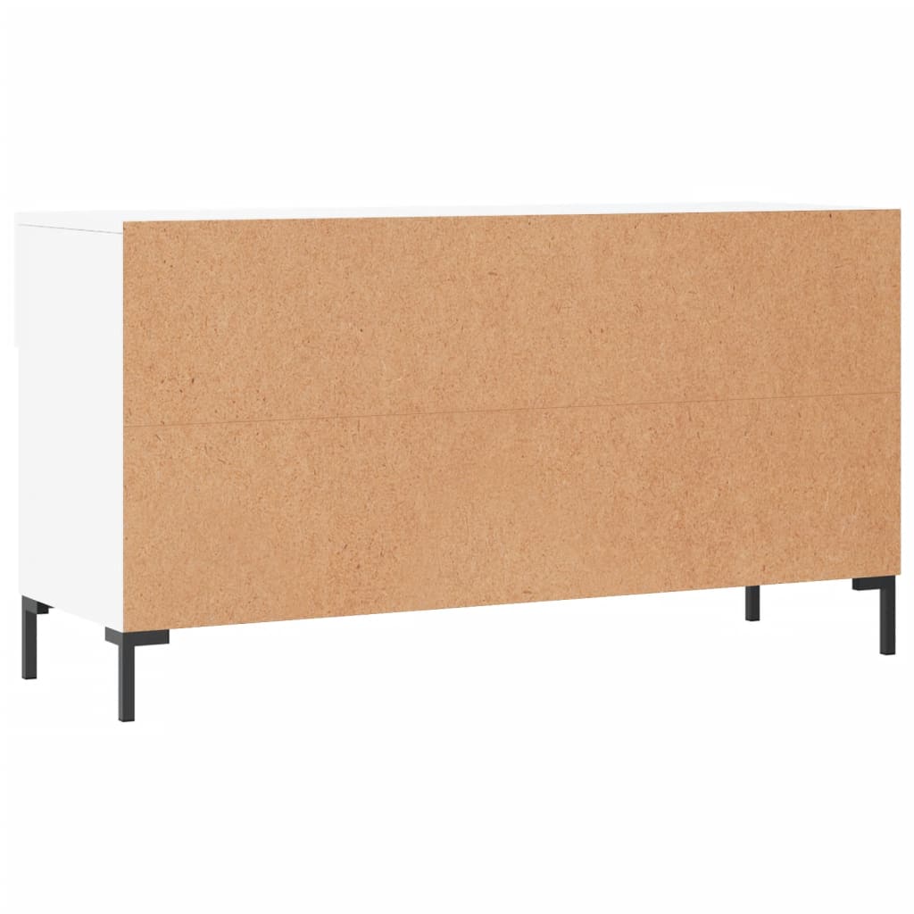 Shoe Bench White 102x35x55 cm Engineered Wood