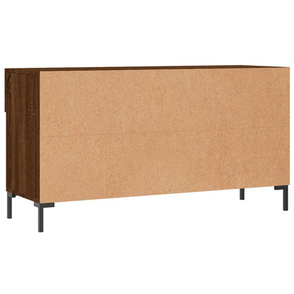 Shoe Bench Brown Oak 102x35x55 cm Engineered Wood