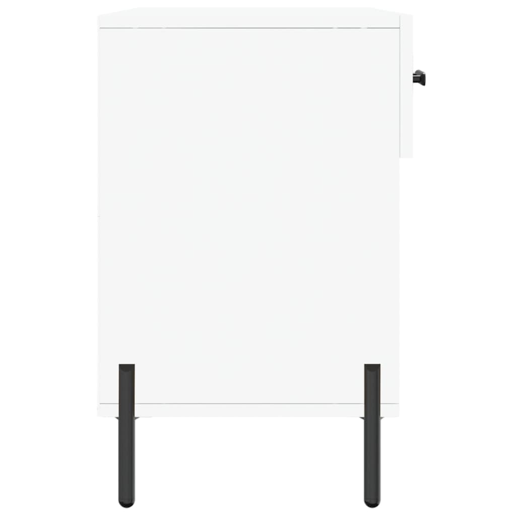 Shoe Bench White 102x35x55 cm Engineered Wood
