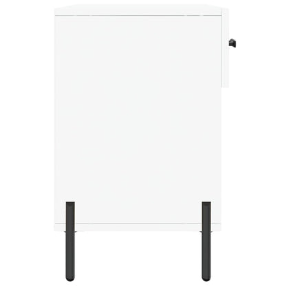 Shoe Bench White 102x35x55 cm Engineered Wood