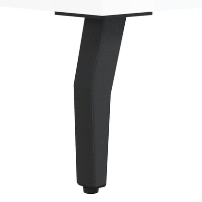 Shoe Bench High Gloss White 102x35x55 cm Engineered Wood