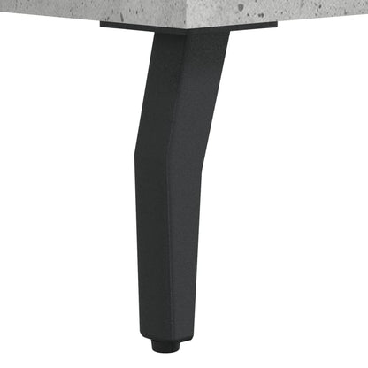 Shoe Bench Concrete Grey 102x35x55 cm Engineered Wood
