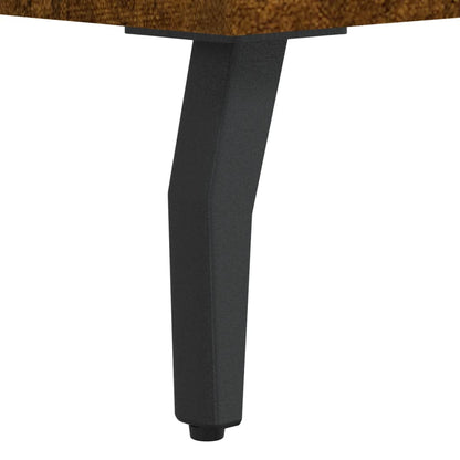 Shoe Bench Smoked Oak 102x35x55 cm Engineered Wood