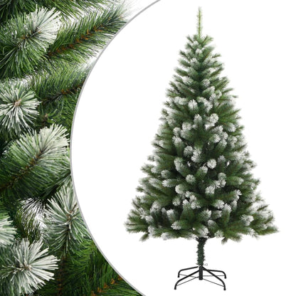 Artificial Hinged Christmas Tree with Flocked Snow 120 cm