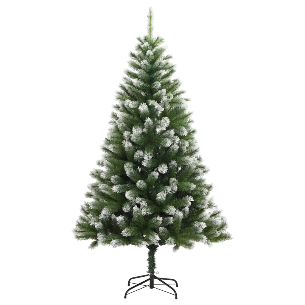 Artificial Hinged Christmas Tree with Flocked Snow 120 cm