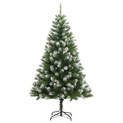 Artificial Hinged Christmas Tree with Flocked Snow 120 cm