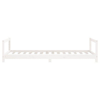 Kids Bed Frame White 90x190 cm Solid Wood Pine