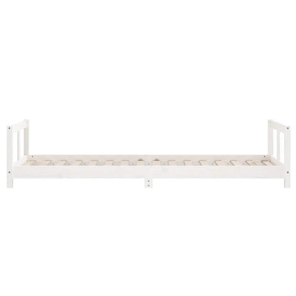 Kids Bed Frame White 90x200 cm Solid Wood Pine