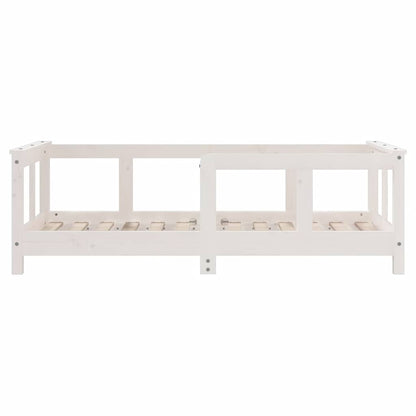 Kids Bed Frame White 70x140 cm Solid Wood Pine
