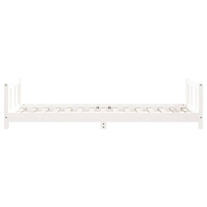 Kids Bed Frame White 90x190 cm Solid Wood Pine