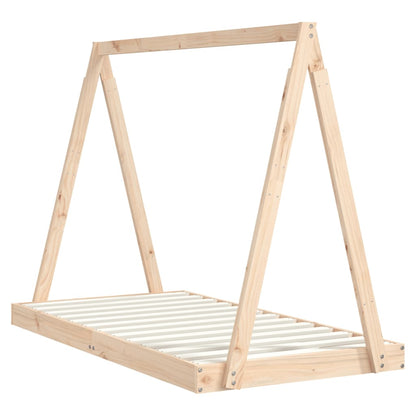 Kids Bed Frame 80x160 cm Solid Wood Pine