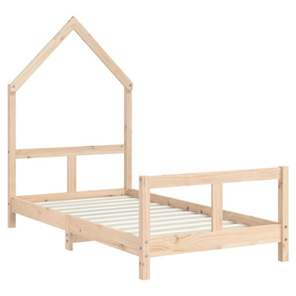 Kids Bed Frame 80x160 cm Solid Wood Pine