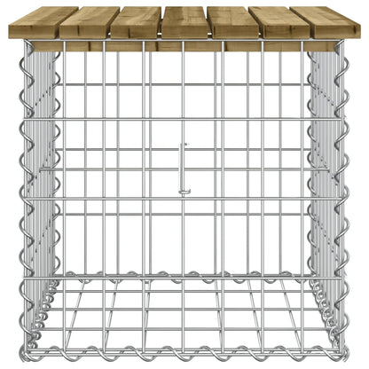 Garden Bench Gabion Design 43x44x42 cm Impregnated Wood Pine