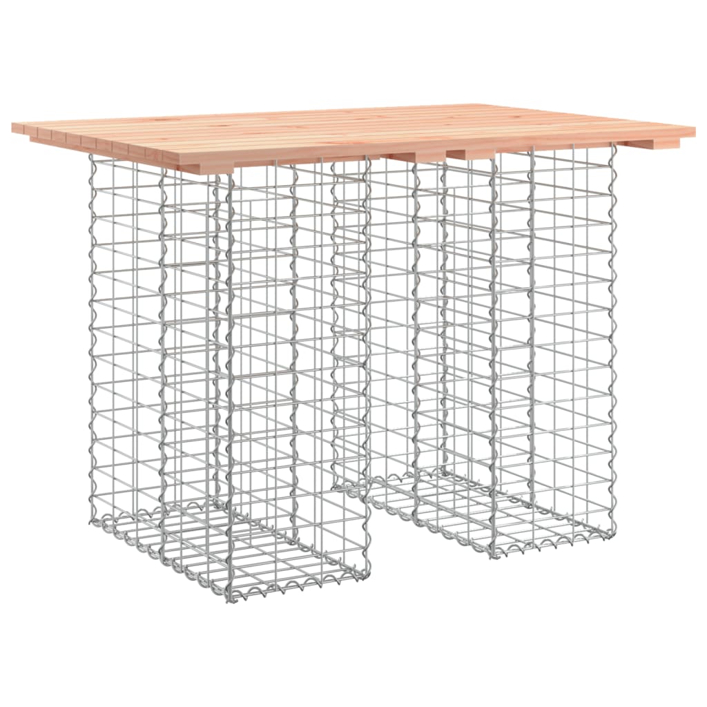 Garden Bench Gabion Design 100x70x72 cm Solid Wood Douglas
