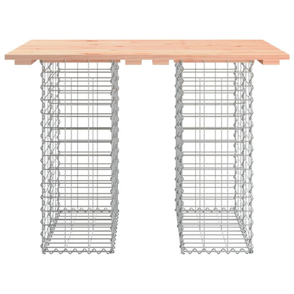 Garden Bench Gabion Design 100x70x72 cm Solid Wood Douglas