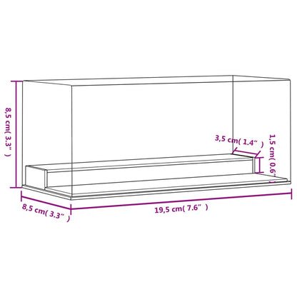 Display Box Transparent 19.5x8.5x8.5 cm Acrylic