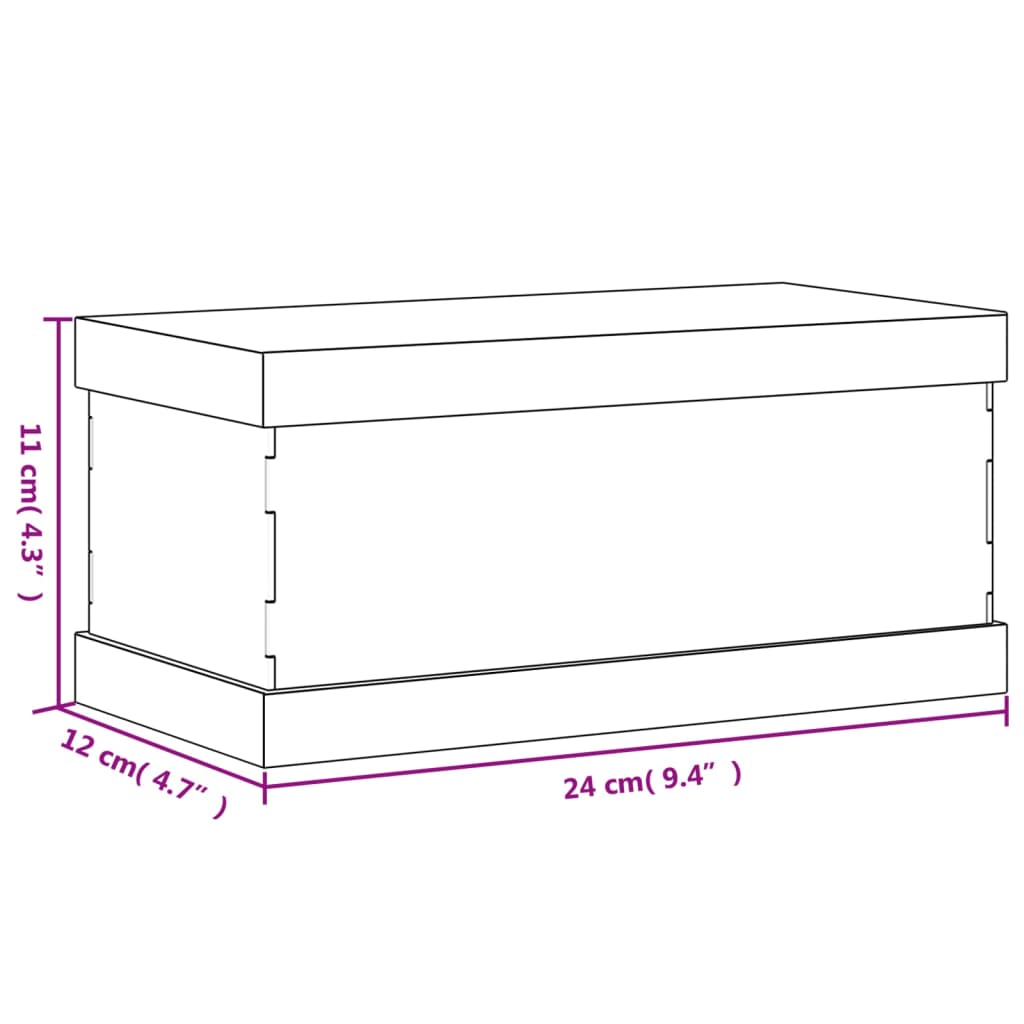 Display Box Transparent 24x12x11 cm Acrylic