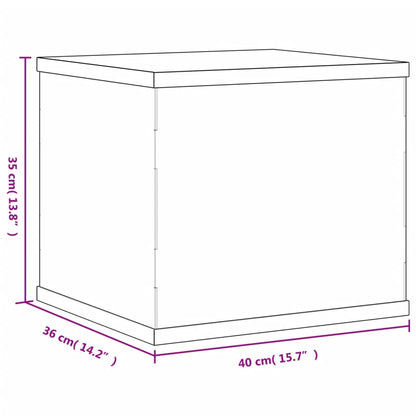 Display Box Transparent 40x36x35 cm Acrylic