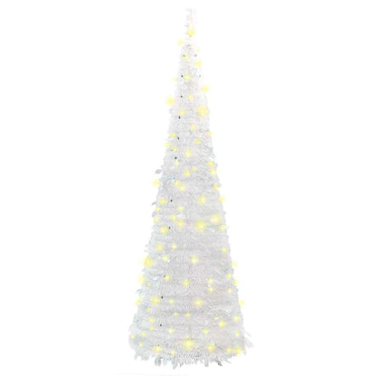 Artificial Christmas Tree Pop-up 50 LEDs White 120 cm