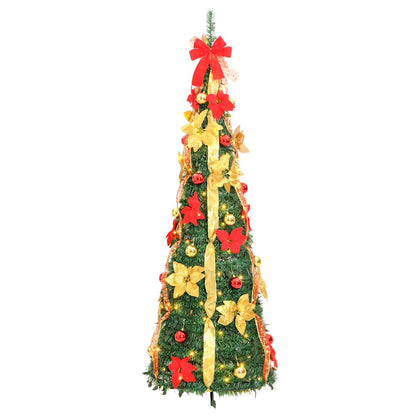 Artificial Christmas Tree Pop-up 50 LEDs Green 120 cm