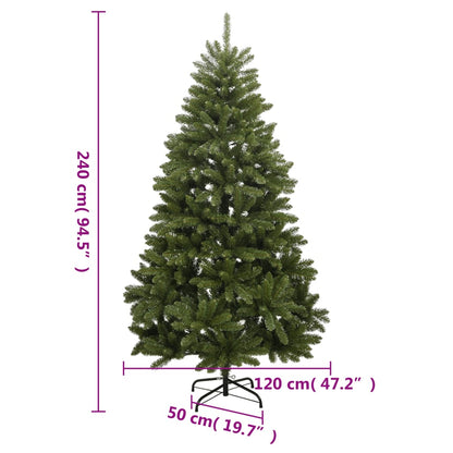 Artificial Hinged Christmas Tree with Stand Green 240 cm