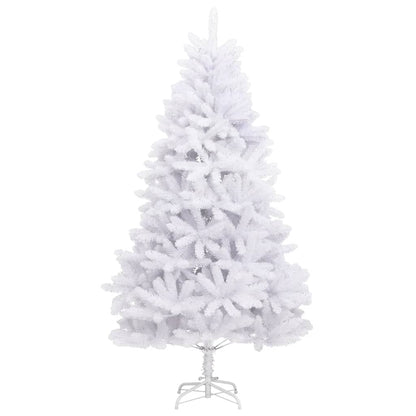 Artificial Hinged Christmas Tree with Stand White 210 cm