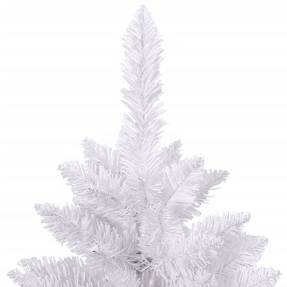 Artificial Hinged Christmas Tree with Stand White 210 cm