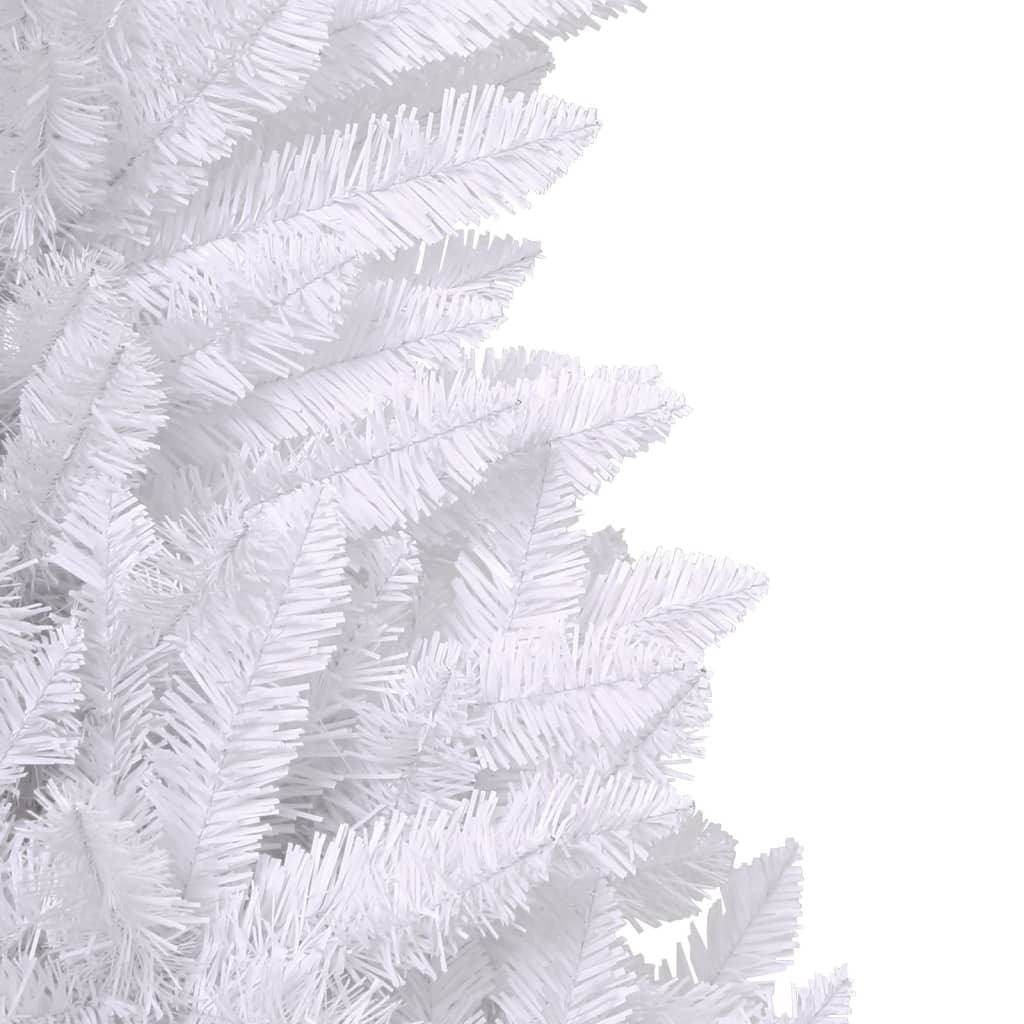 Artificial Hinged Christmas Tree with Stand White 210 cm