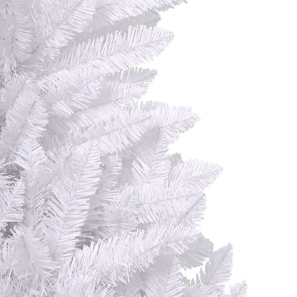 Artificial Hinged Christmas Tree with Stand White 210 cm