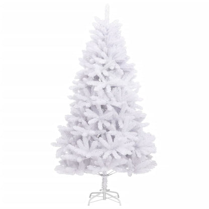 Artificial Hinged Christmas Tree with Stand White 240 cm