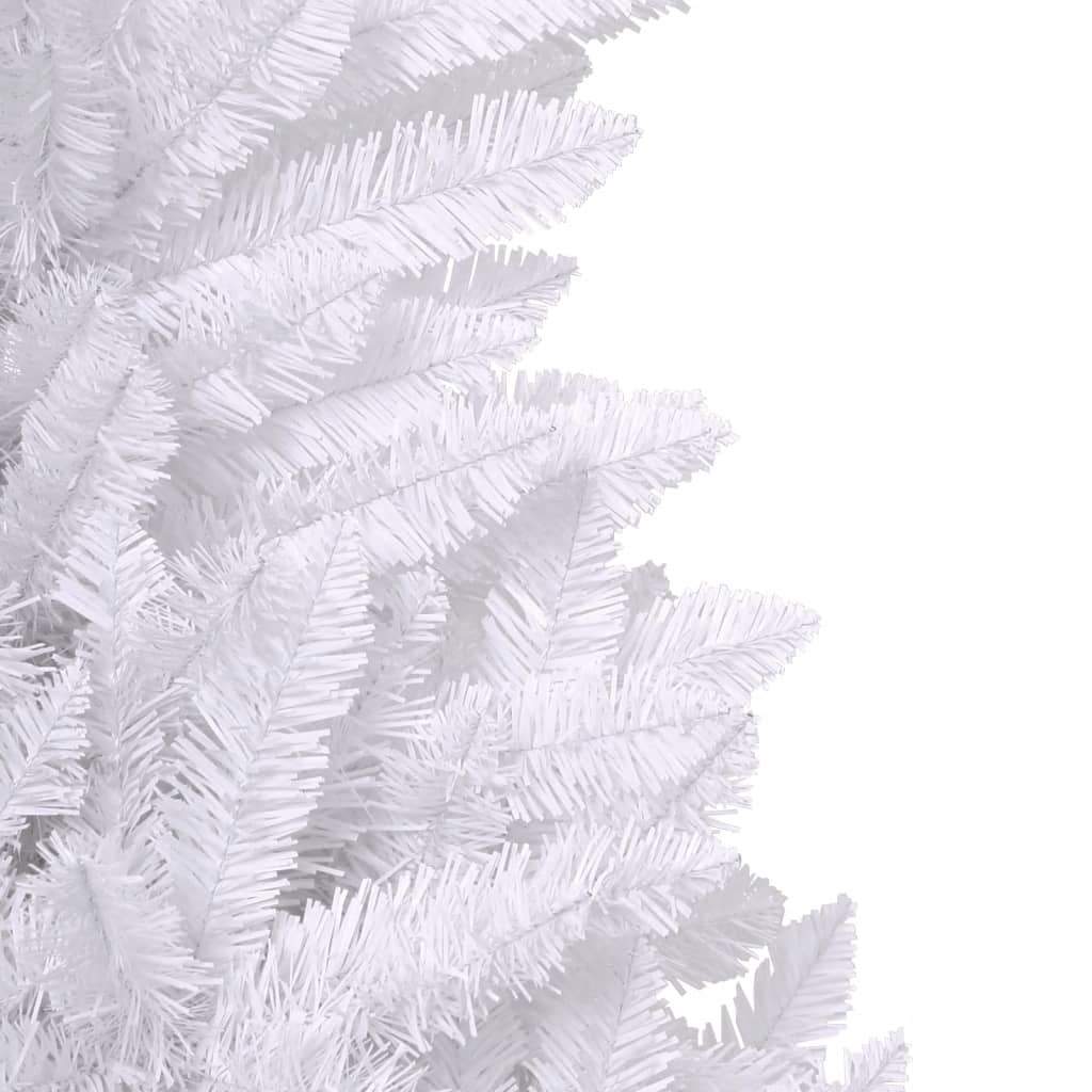Artificial Hinged Christmas Tree with Stand White 270 cm
