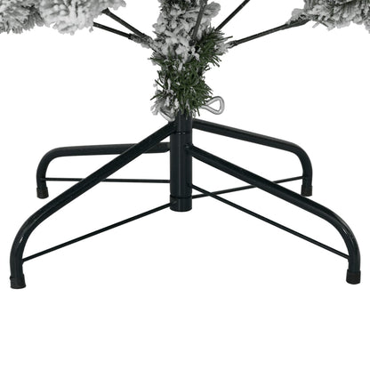 Artificial Hinged Christmas Tree with Flocked Snow 120 cm