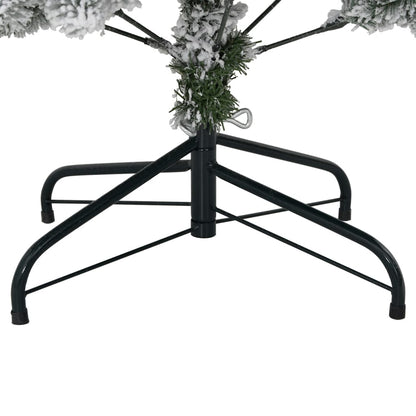 Artificial Hinged Christmas Tree with Flocked Snow 150 cm