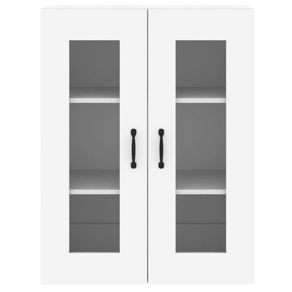 Wall Mounted Cabinets 2 pcs White Engineered Wood