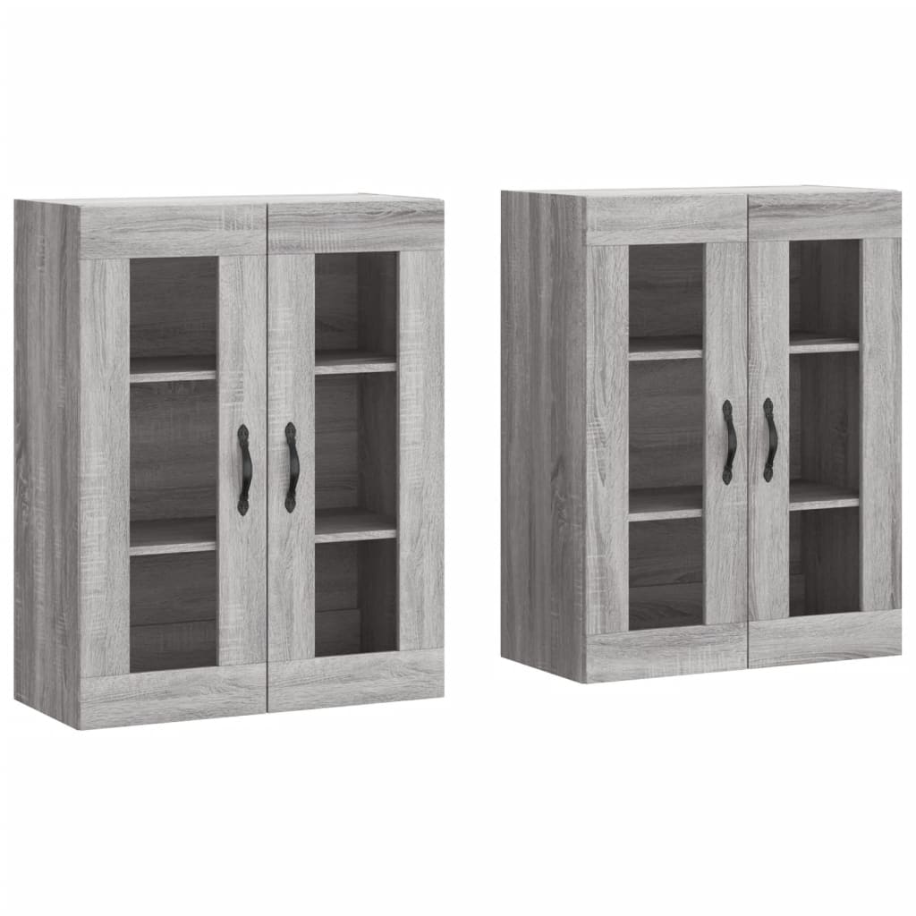 Wall Mounted Cabinets 2 pcs Grey Sonoma Engineered Wood
