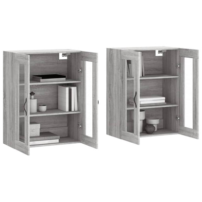 Wall Mounted Cabinets 2 pcs Grey Sonoma Engineered Wood