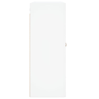 Wall Mounted Cabinets 2 pcs White Engineered Wood