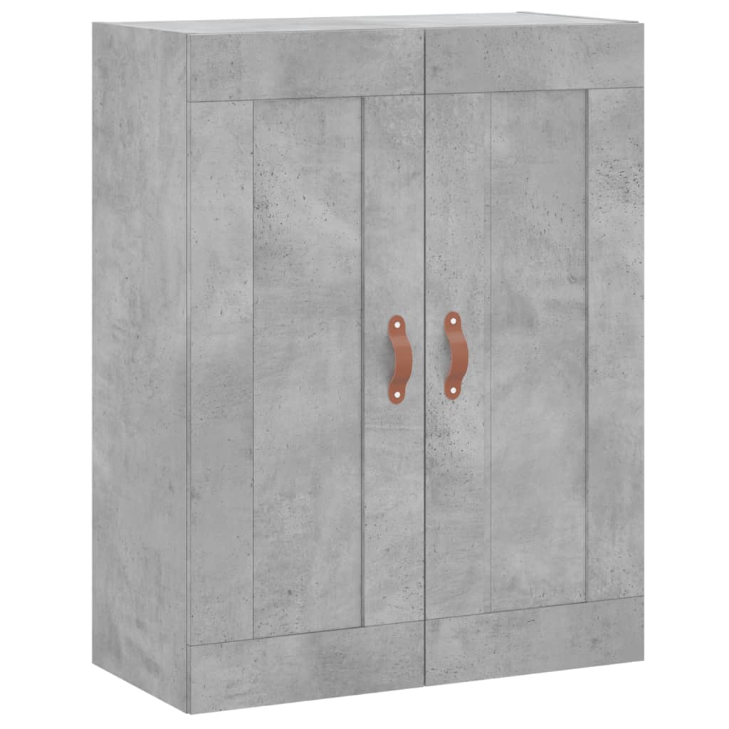 Wall Mounted Cabinets 2 pcs Concrete Grey Engineered Wood