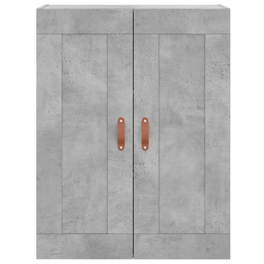 Wall Mounted Cabinets 2 pcs Concrete Grey Engineered Wood
